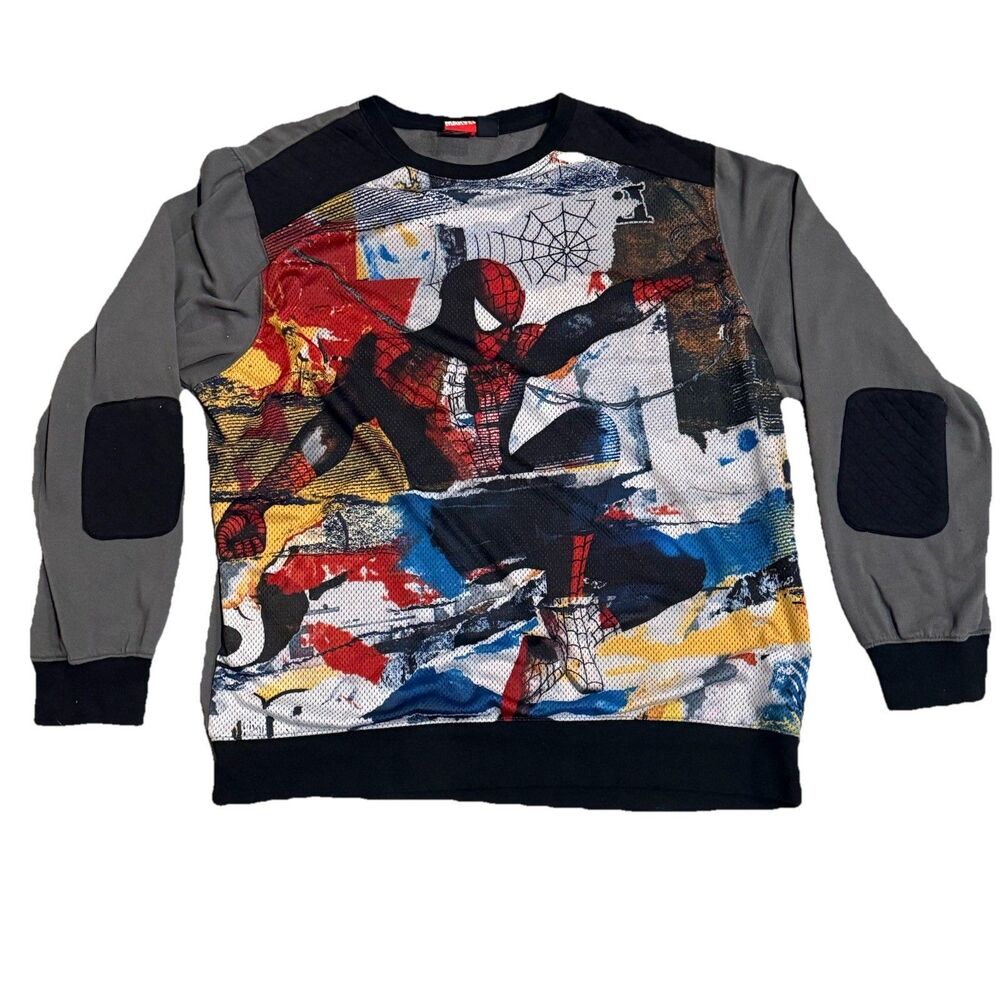 Mad Engine Spider-Man Graphic Sweatshirt Size XL Marvel Rare HTF